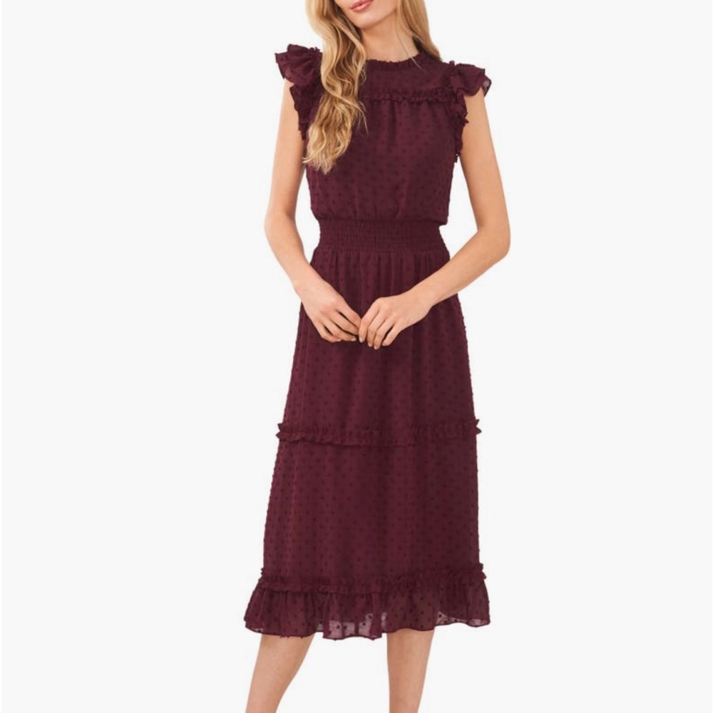 Cece dress, burgundy, large